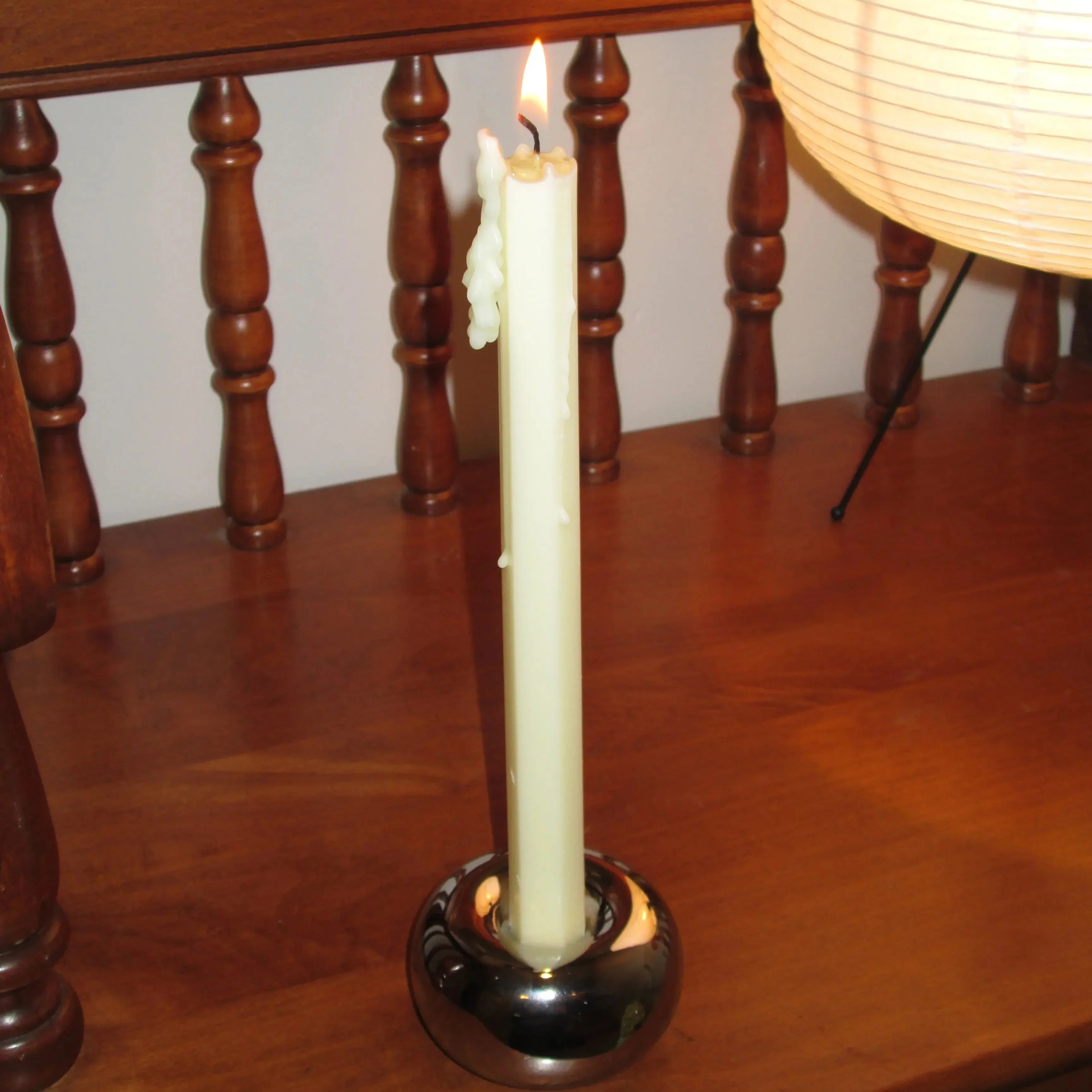 Doughnut Chrome Candlestick Holder