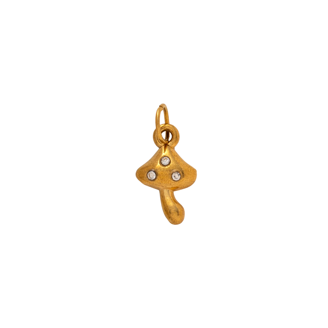 Mushroom Charm - 18k Gold Plated