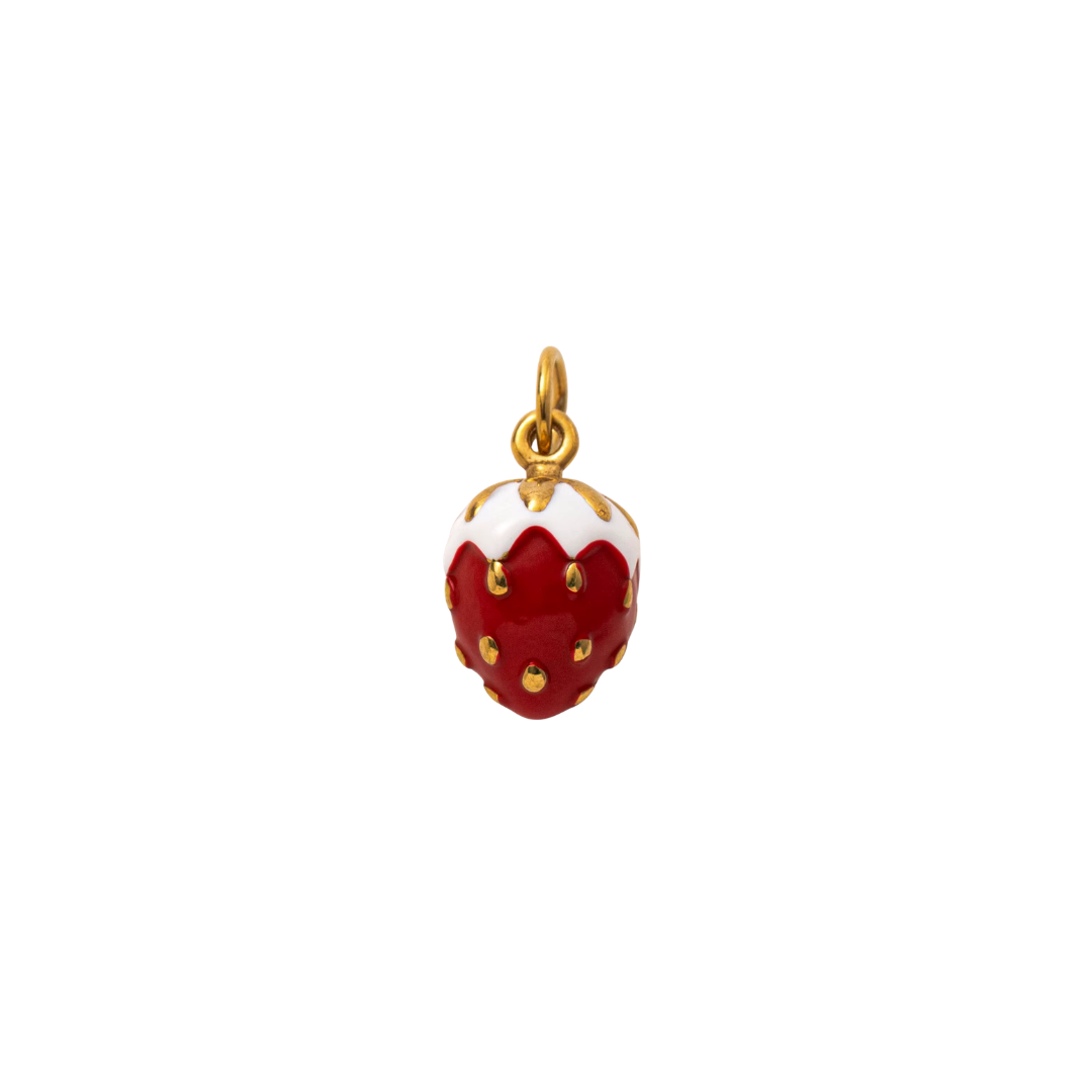 Strawberry Charm - 18k Gold Plated