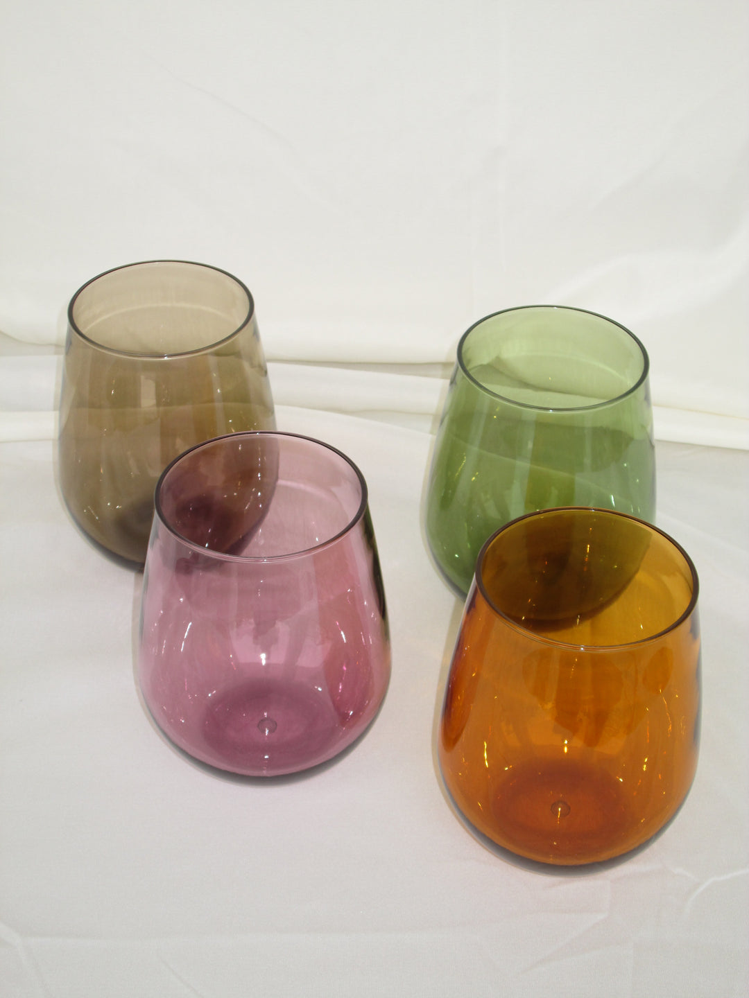 Sunset Stemless Wine Glasses