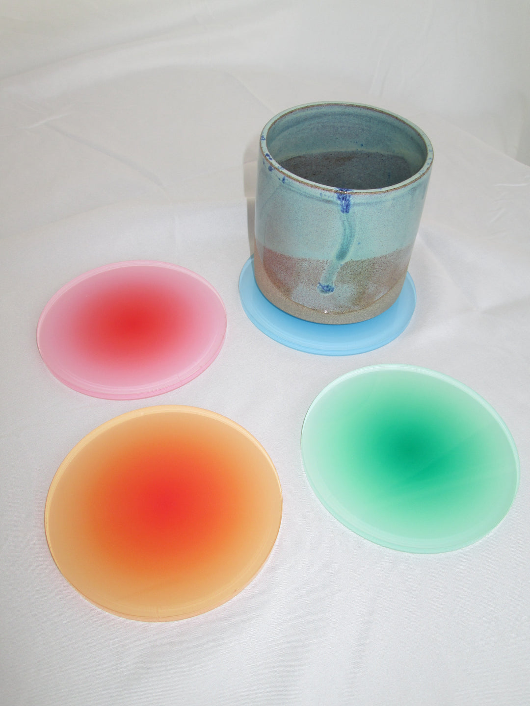 Aura Acrylic Coaster Set