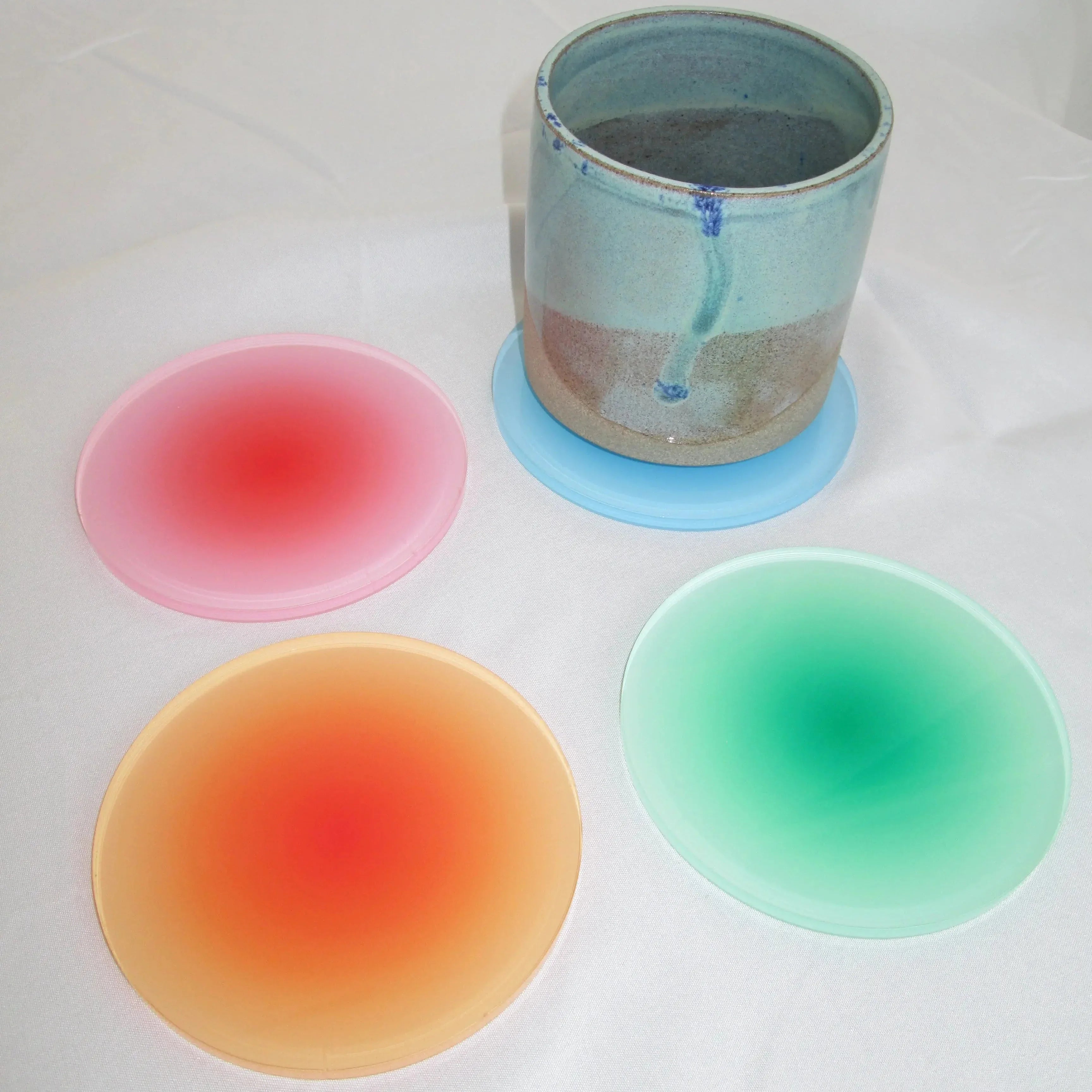 Aura Acrylic Coaster Set