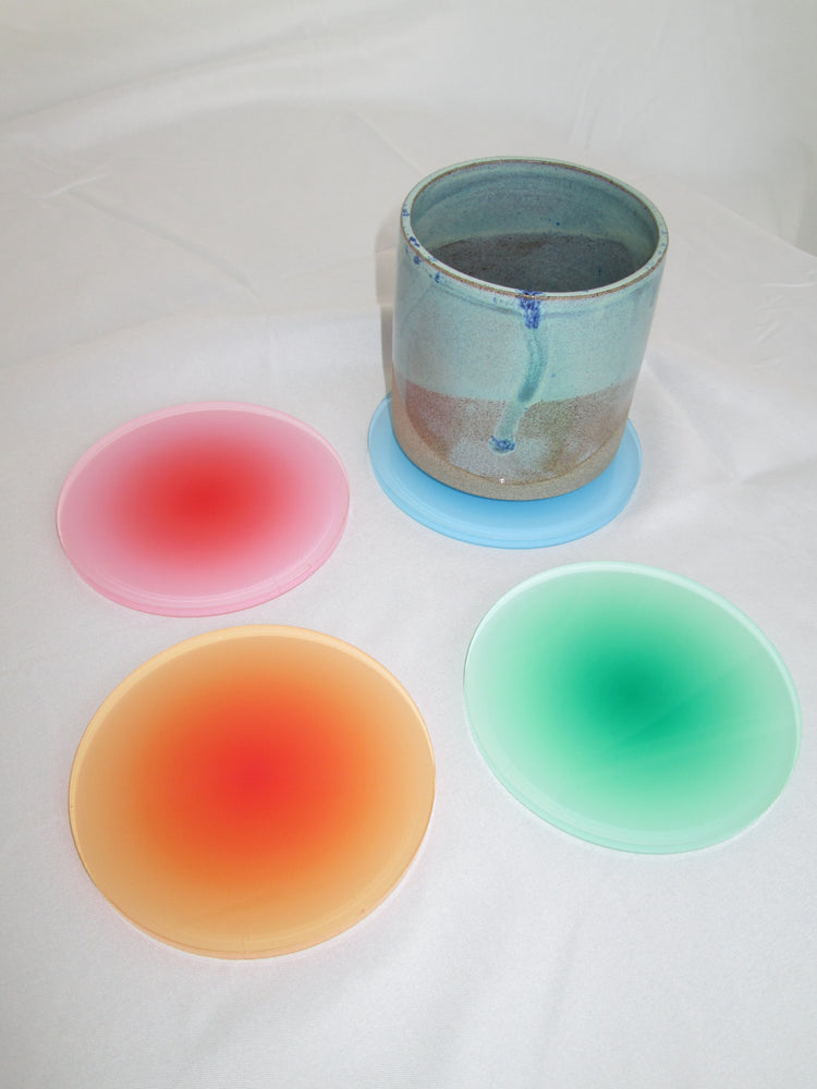 Aura Acrylic Coaster Set