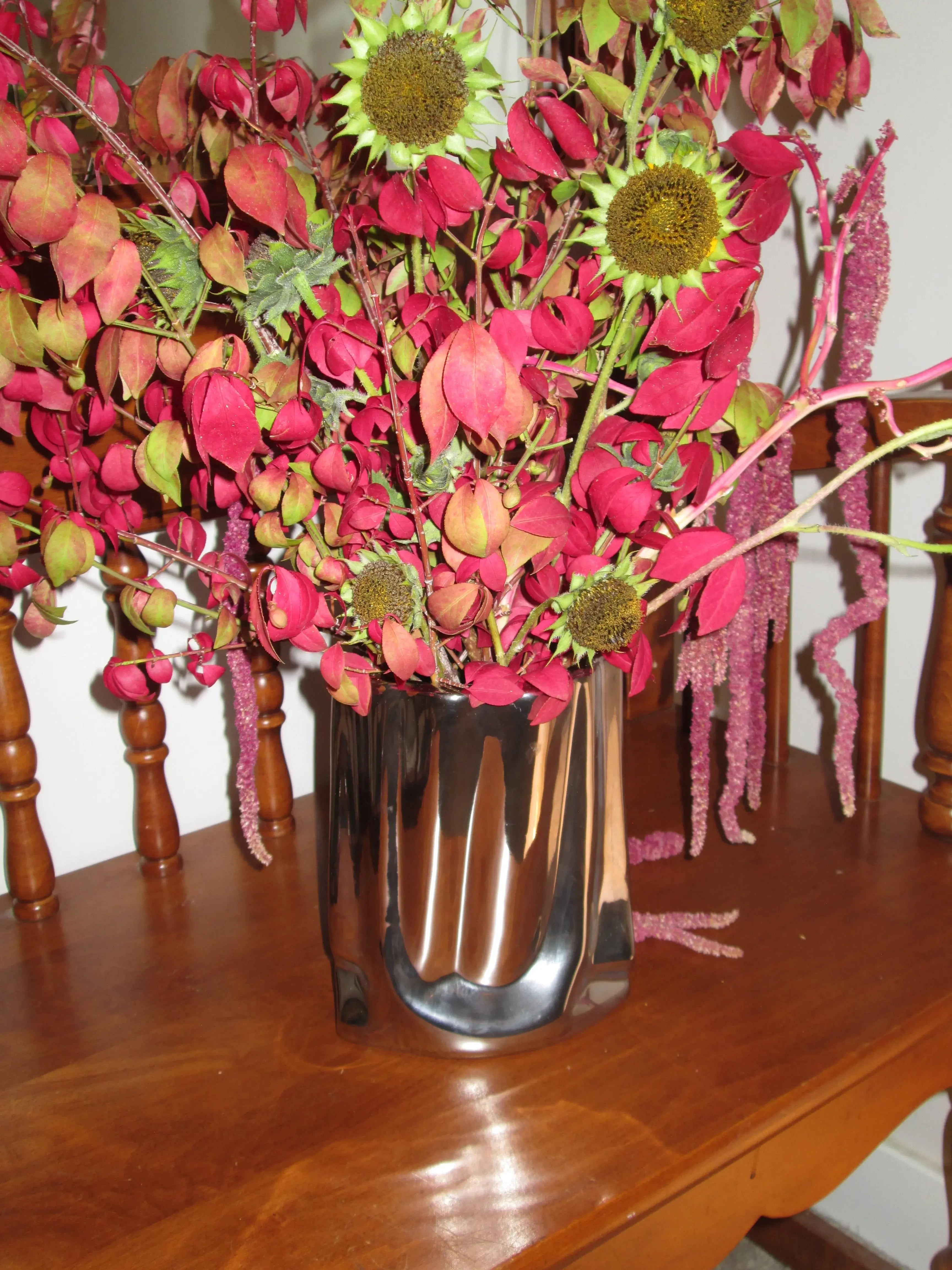 Paper Bag Silver Vase