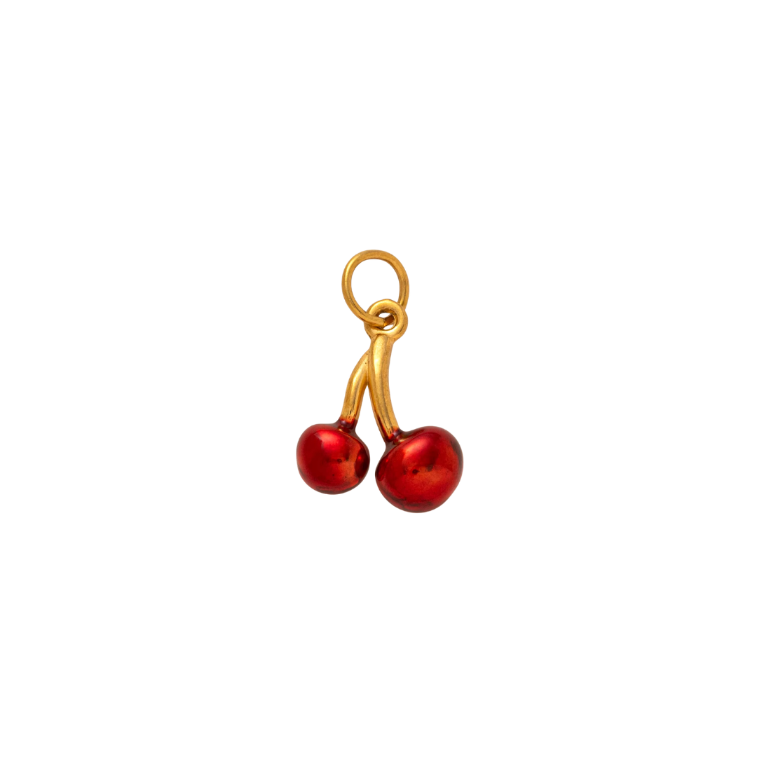 Cherries Charm - 18k Gold Plated