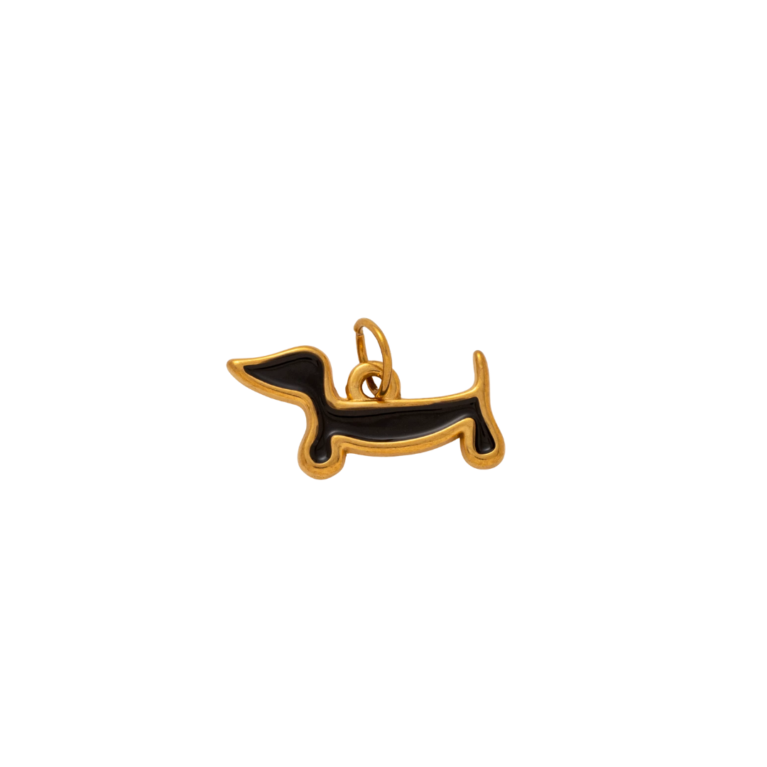Dachshund Charm - 18k Gold Plated