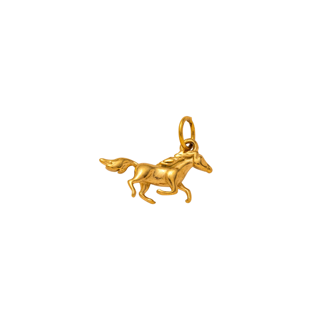 Horse Charm - 18k Gold Plated